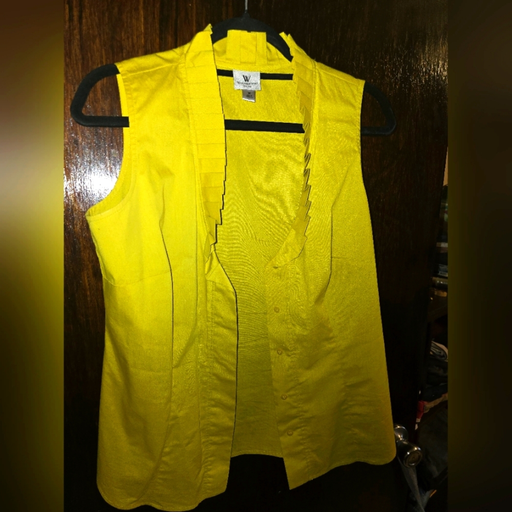 Women's Sleeveless Blouse - Worthington- Yellow - Medium